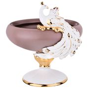 Декоративная чаша павлин диаметр=38 см. высота=40 см.