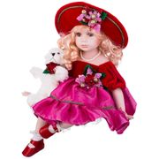 Кукла фарфоровая высота=40 см.