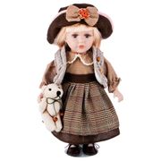 Кукла фарфоровая высота=30 см.