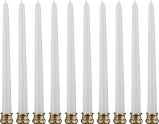 Набор свечей из 10 шт.высота=29 см.белый (кор=9набор.)