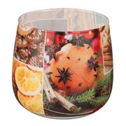 Свеча christmas time высота=7 см. диаметр=6 см. (кор=12шт.)