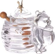 Банка для меда мишка с палочкой 280 мл. 17*12.5*11 см. коллекция muza (кор=8шт.)