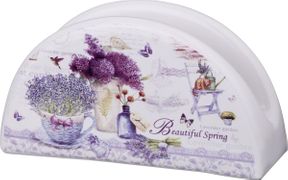 Салфетница лавандовая весна 13,5*4 см. высота=7 см. (кор=96шт.)