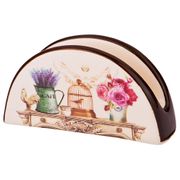 Салфетница флоренция 13,5*4 см. высота=7 см. (кор=96шт.)