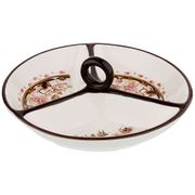 Менажница 3-х секционная coffee 22*22*7,5 см. (кор=16шт.)