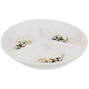 Менажница 3-х секционная оливки 22*22*7,5 см. (кор=16шт.)