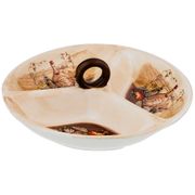 Менажница 3-х секционная сицилия 22*22*7,5 см. (кор=16шт.)