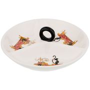 Менажница 3-х секционная грация 22*22*7,5 см. (кор=16шт.)