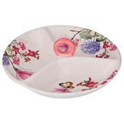 Менажница 3-х секционная магнолия 22*22*7,5 см. (кор=16шт.)