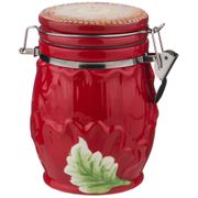 Емкость для сыпучих продуктов маковый цвет 700 мл / 11*11 см высота=15 см. (кор=32шт.)