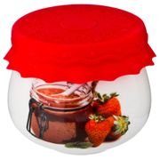 Баночка для меда/варенья с силиконовой крышкой 180 мл д=8 см в=7 см (кор=72шт.)