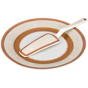 Блюдо для торта с лопаткой диаметр=23 см. высота=2 см. (кор=20шт.)