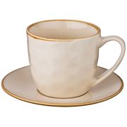 Чайный набор на 1 персону concerto 2 пр. 240 мл кремовый (кор=18шт.)