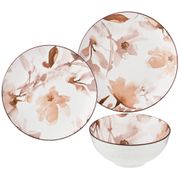 Набор обеденный aquarelle на 4пер.12пр. коричневый 25,5/20,5/16см (кор=2шт.)