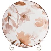 Тарелка обеденная aquarelle  25,5 см коричневый (кор=24шт.) мал уп 2 шт