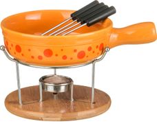 Набор для фондю с 4-мя вилочками высота=11 см.диаметр=14 см. (кор=12набор.)