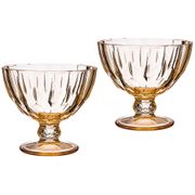 Набор креманок из 2 шт. diamond персик  диаметр=11 см (кор=6набор.)