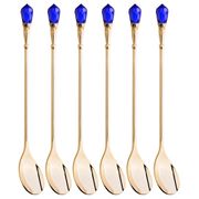 Набор чайных ложек, 6 шт., длина 13,5 см. индиго (кор=48набор.)