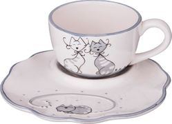 Чайный набор на 1 персону ля мур 2 пр. 280 мл. 18,5*18 см. высота=7 см. (кор=18наб.)