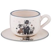 Чайный набор на 1 персону 2 пр.ля мур. мышки 300 мл.высота=7 см.(кор=24наб.)
