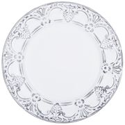 Тарелка декоративная пластиковая 33*33*2,5 см без упаковки (кор=12шт.)