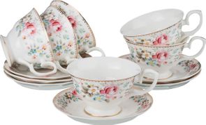 Чайный набор  мадемуазель кики на 6 персон 12пр. 200 мл (кор=6наб.)