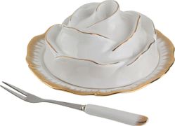 Лимонница цветочная симфония 15*15*8 см + вилочка (кор=36шт.)