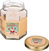 Ароматическая свеча в банке magic диаметр=7 см. высота=9 см. цвет белый