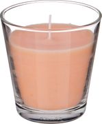 Ароматическая свеча в стакане ваниль и апельсин диаметр=8,5 см. высота=9 см.