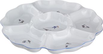 Менажница 6-ти секционная гуси диаметр=35 см. 