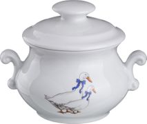 Горшок для запекания гуси 750 мл. 17*14 см. высота=14 см. 