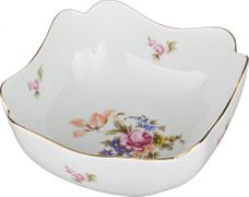 Салатник мейсенский букет 18,5*18,5 см. высота=8,5 см. 
