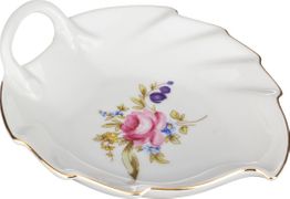 Блюдо мейсенский букет 14,5*12*3,5 см. 