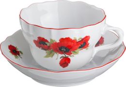 Чайный набор на 1 персону 2 пр. маки 450 мл. высота=8 см.