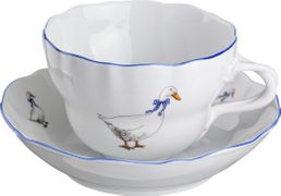 Чайный набор на 1 персону 2 пр. гуси 450 мл. высота=8 см. 