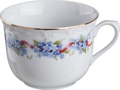 Кружка голубая сирень 300 мл. высота=7 см. 