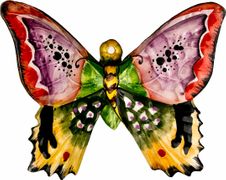 Панно настенное бабочка 14*15 см 