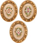 Панно настенные цветы 22*16/багет32*26*5  см. 