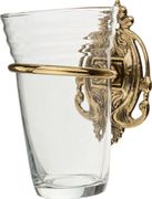 Стакан для зубных щеток с настенным держателем высота=13 см.диаметр=8 см.