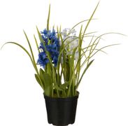 Изделие декоративное гиацинт в горшке высота=32 см. (кор=1шт.)