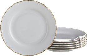 Набор тарелок из 6 шт. офелия 662 диаметр=21 см.