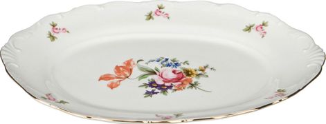 Блюдо овальное майсенский букет 36*26 см. без упаковки