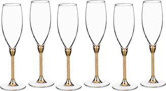 Набор бокалов для шампанского из 6 шт. 250 мл. высота=25 см. (кор=1набор.)