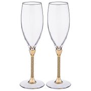 Набор бокалов для шампанского из 2 шт.250 мл. высота=25 см. (кор=1набор.)