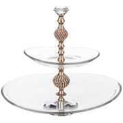 Фруктовница 2-х ярусная 33*29/20*19 см. высота=28 см. 