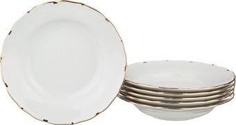 Набор суповых тарелок из 6 шт.симона диаметр=24 см. (кор=1набор.)