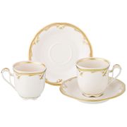 Чайный набор на 2 персоны 4 пр.rubin cream 210 мл.