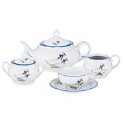 Чайный сервиз гуси на 6 персон 17 предметов