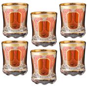 Набор стаканов для виски из 6 шт. рубикондо 300 мл,высота=10 см. 