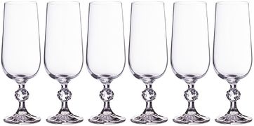 Набор бокалов для шампанского из 6 шт. claudie/sterna 180 мл высота=17 см (кор=8набор.)